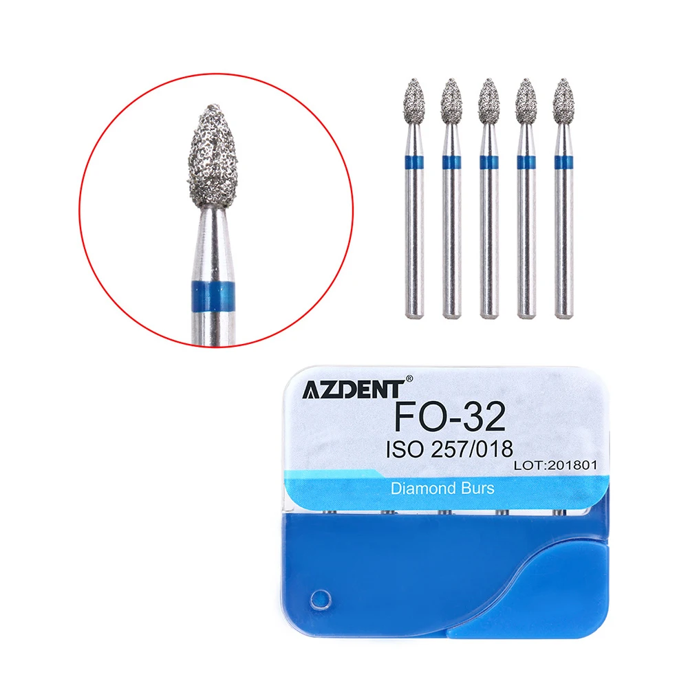 20 Boxen AZDENT Dental Diamantbohrer FG 1,6 mm für Hochgeschwindigkeits-Handstücke, mittlere Polierbohrer, Laborinstrumente, Zahnarztwerkzeuge – Detail 15