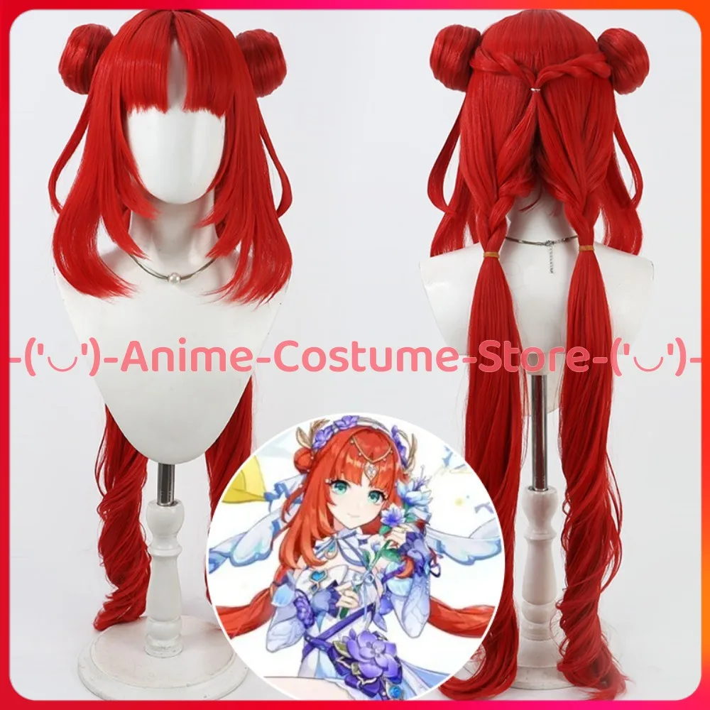 

Genshin Impact Sumeru Nilou Косплей Парик Хвост Аниме Персонаж Хэллоуин Карнавальный Костюм Парики Термостойкие Синтетические Волосы