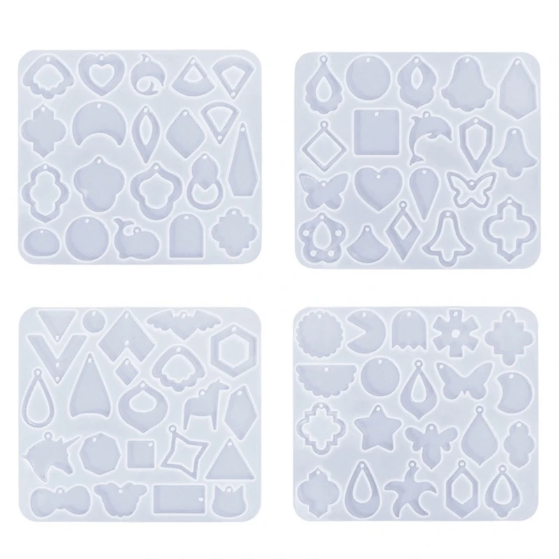 Pendants Creating Silicone Mold Elegant Shapes Mold for Artistic Crafts D5QB