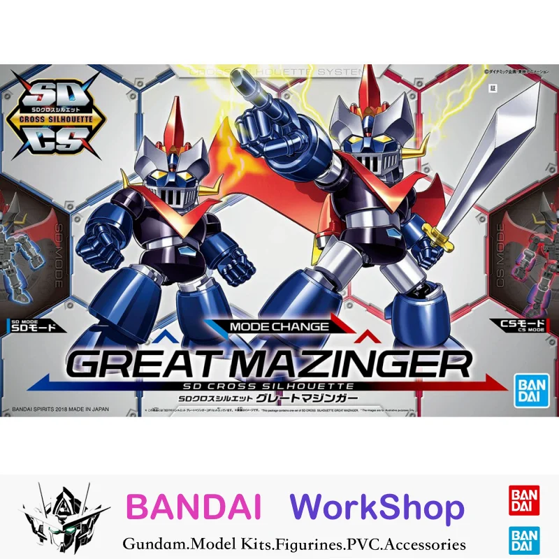 

Bandai Original SDCS Cross Silhouette Great Mazinger Action Figure Assembly Model Kit Collectible Gifts