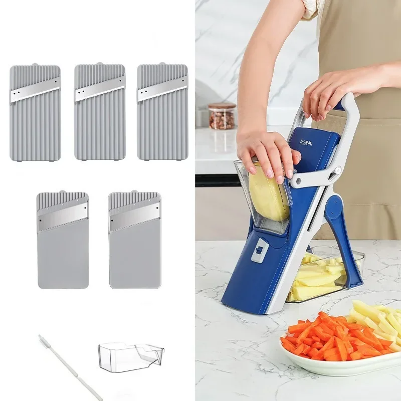 Kitchen Vegetable Cutter Manual Shredder Potato French Fries Graters Chopper Multifunctional Kitchen Gadgets and Accessories