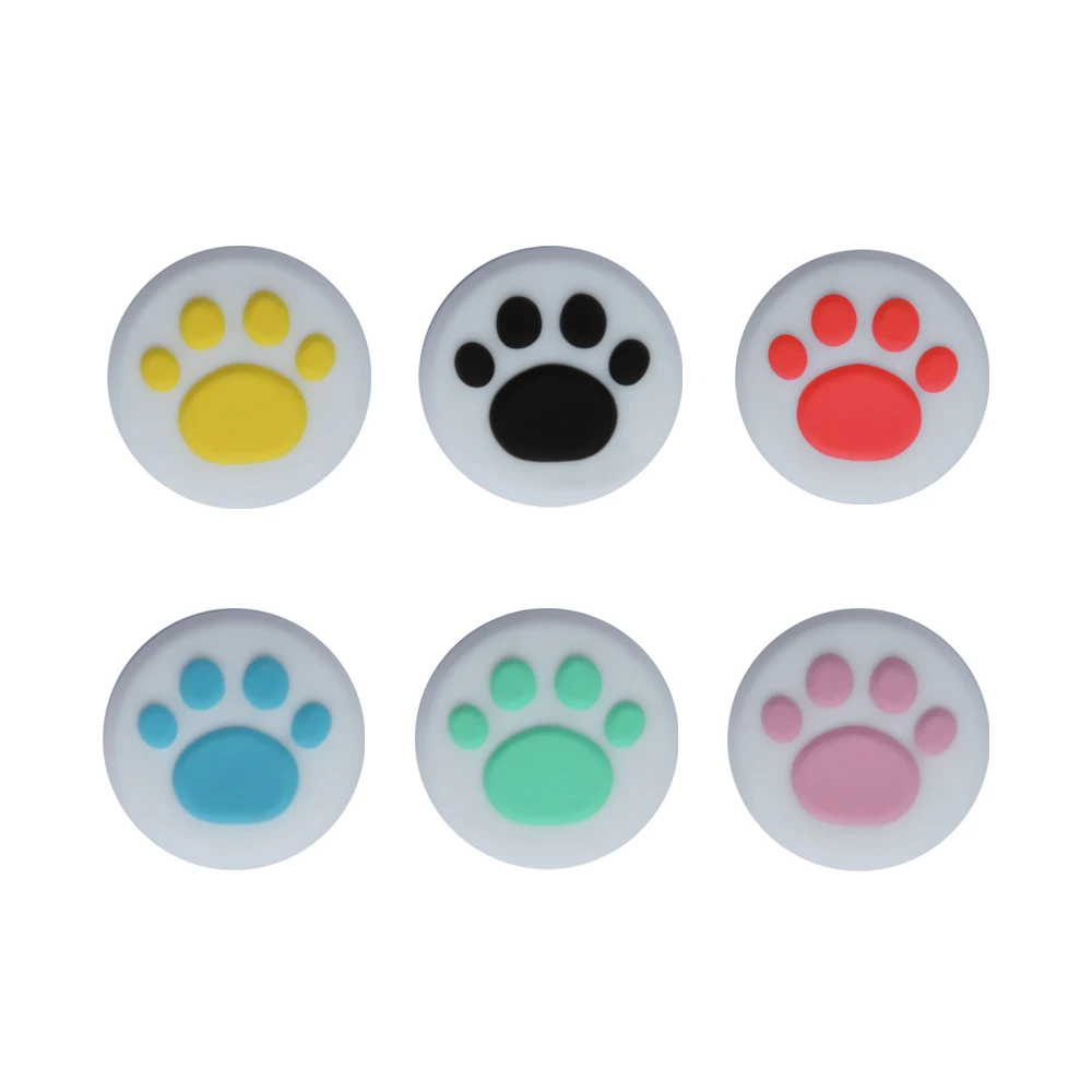 10 قطعة Thumbstick قبضة غطاء تغليف حالة القط مخلب الإبهام القبضات قبعات مطاطية سيليكون عصا التحكم غطاء للتبديل برو XBOX 360 واحد PS5 PS4