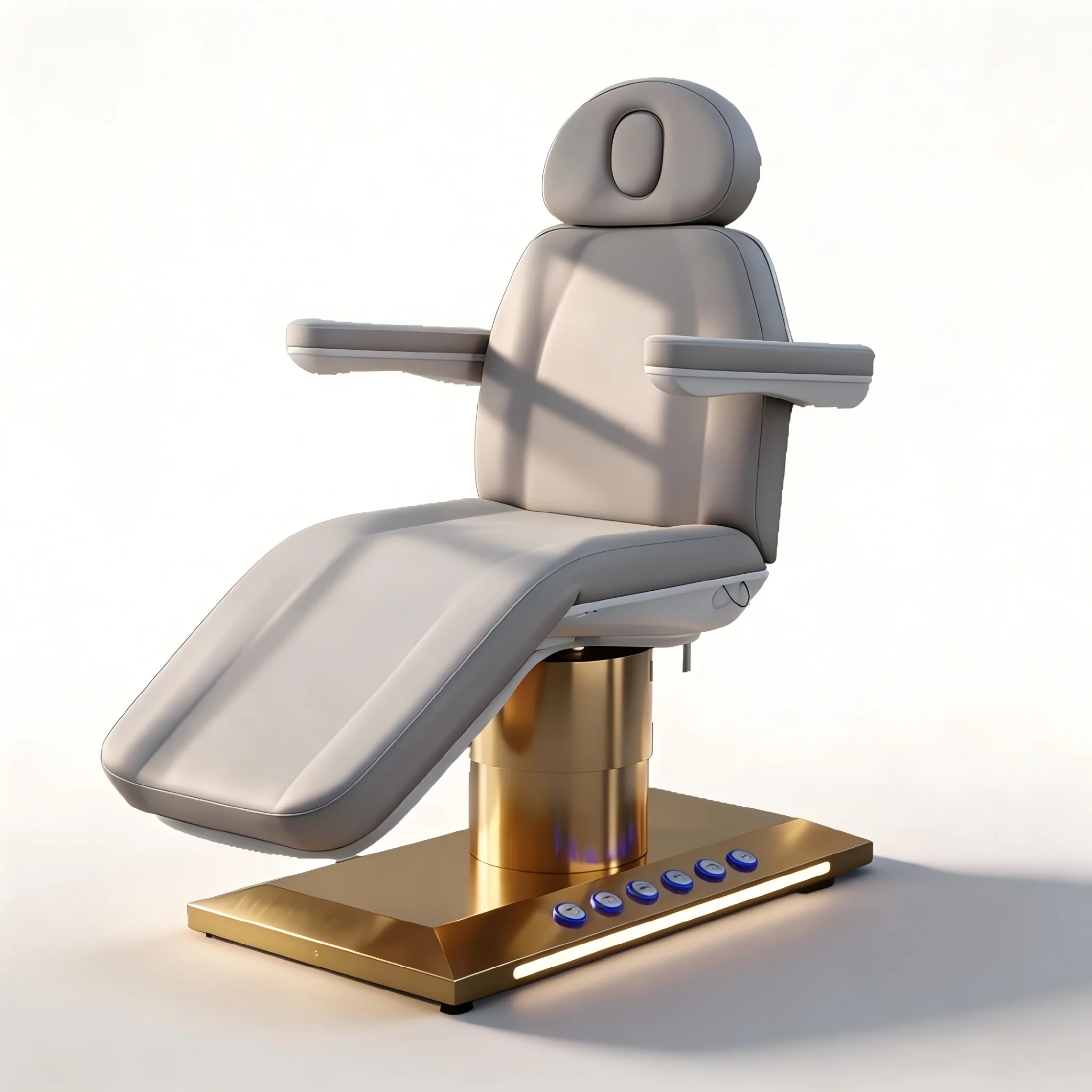 Luxury Beauty Salon Facial Bed Electric Adjustable Beauty Bed Chair with Technician Stool