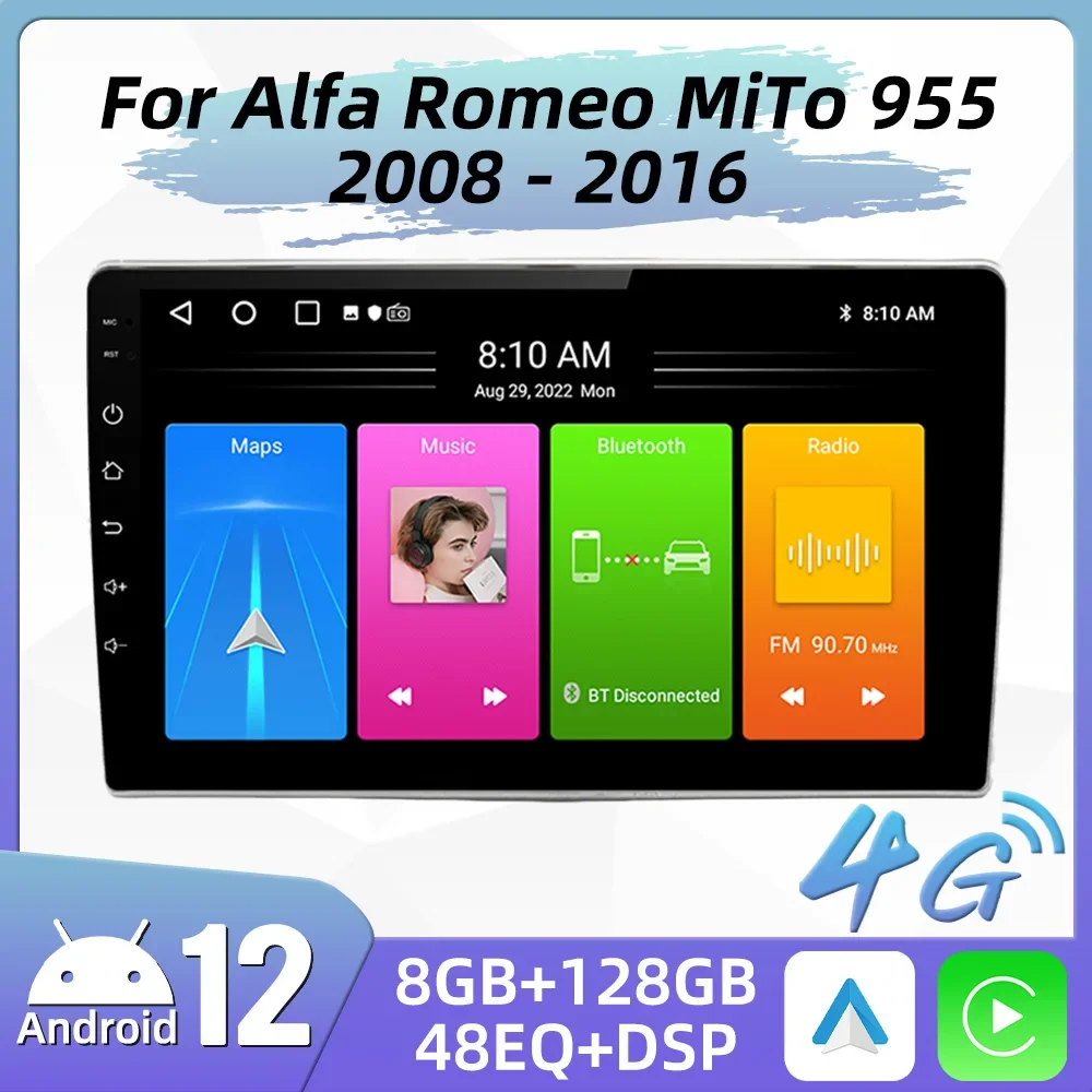 

Car Radio For Alfa Romeo MiTo 2008 - 2016 2Din Android Multimedia GPS Navigation Carplay Android Auto Autoradio Head Unit Stereo