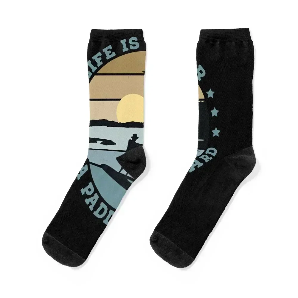 SUP - Life is better on a paddle board (Men) Classic Socks basketball Christmas funny gift luxury Man Socks Women's