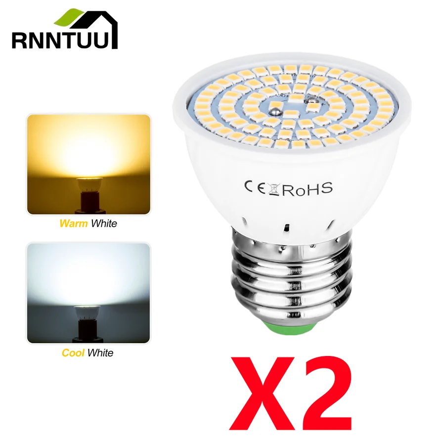 

GU10 LED E27 Lamp E14 Spotlight Bulb 48 60 80leds lampara 220V GU 10 bombillas led MR16 gu5.3 Lampada Spot light B22 5W 7W 9W