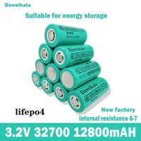 New 32650 12800mAh 3.2V lifepo4 battery Professional lithium iron phosphate power battery Flat head internal resistance below 7