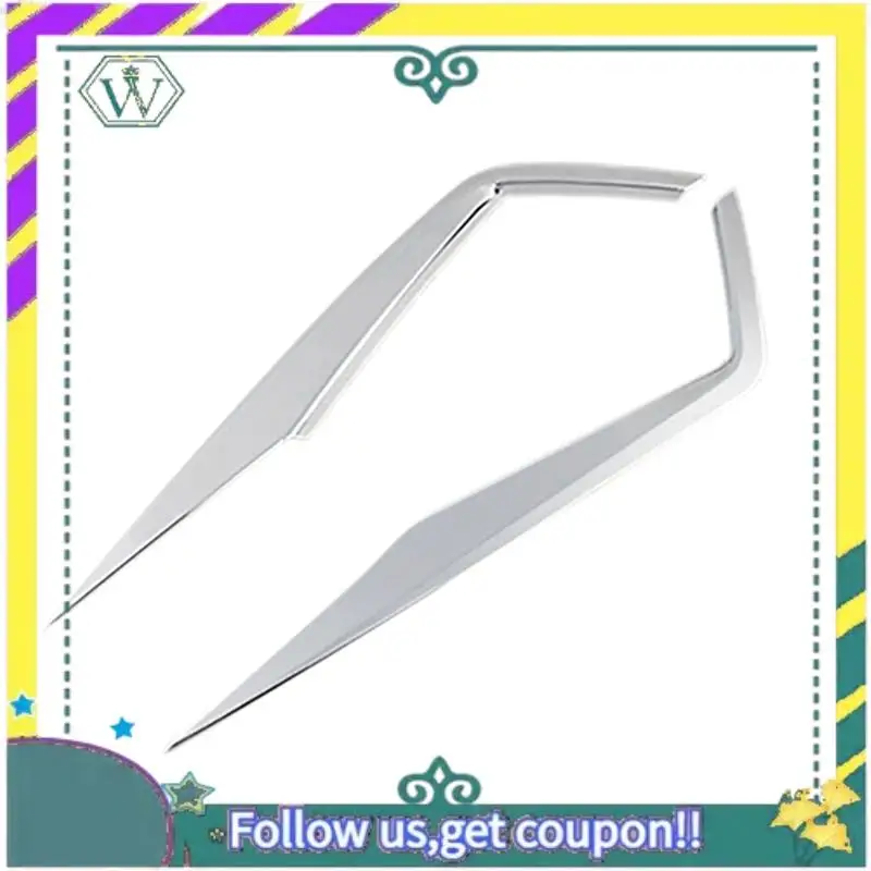 

A82U-Front Fog Lights Lamps Eyelid Eyebrow Strip Molding Cover Trim For Skoda Kodiaq 2017-2020 Replacement