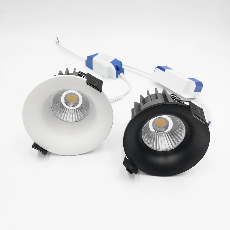 

Embedded Dimmable LED Downlight Bell Mouth Die-cast Aluminum 9W 15W 12W 20W COB Spotlight AC85~265V Indoor Lighting