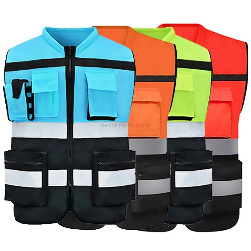 Reflective Vest Safety Running Gear with Pocket Neon Yellow High Visibility for Running Biking Walking Men & Women