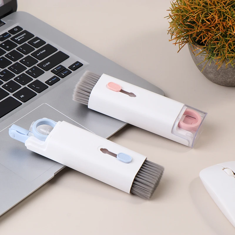 7-em 1 Kits de Limpeza de Teclado, Fone de ouvido Cleaner Pen, Laptop Screen Cleaning, Keycap Puller, Camera Phone Cleaner Tools