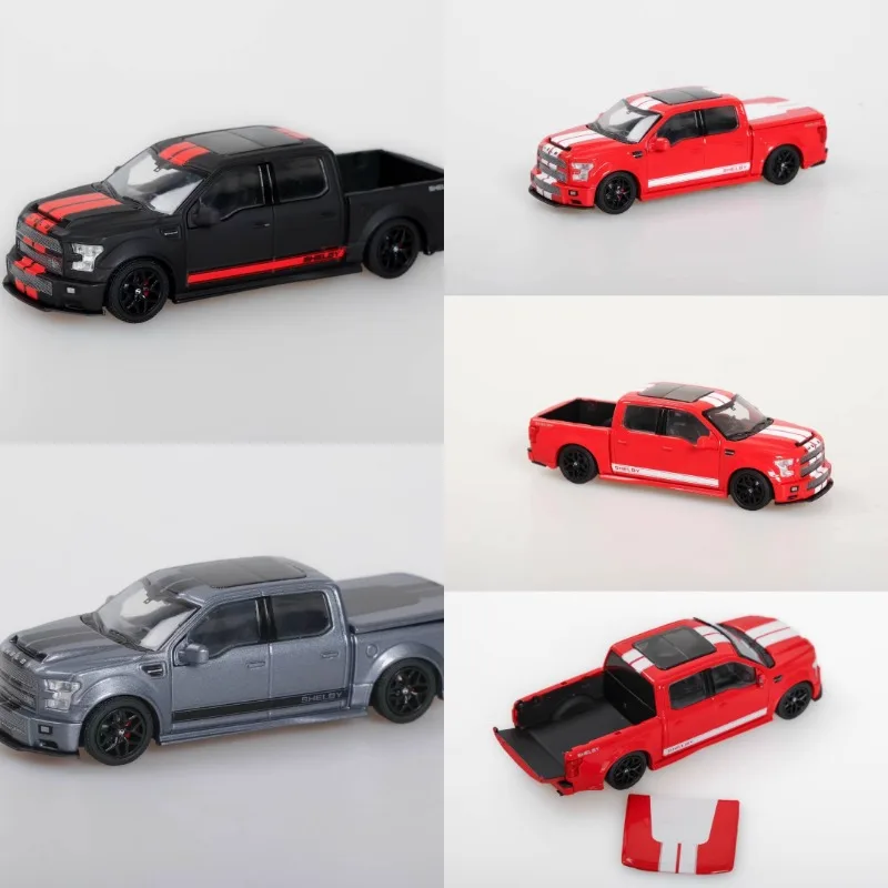 Lustiges 1:64 Ford F150 Pickup Shelby Champion Modell aus Druckgusslegierung, Kindersammlungsspielzeug, als Weihnachtsgeschenk für Kinder.