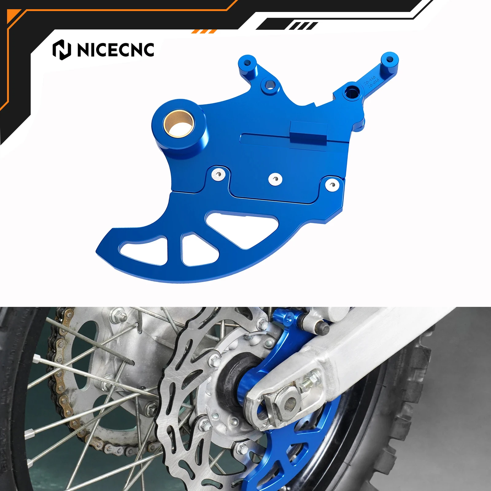 

NICECNC For Yamaha YZ125 YZ250 YZ 250F YZ450F WR250F WR450F 2006-2019 YZ250X YZ450FX YZ250FX 2016-2019 Rear Brake Disc Guard