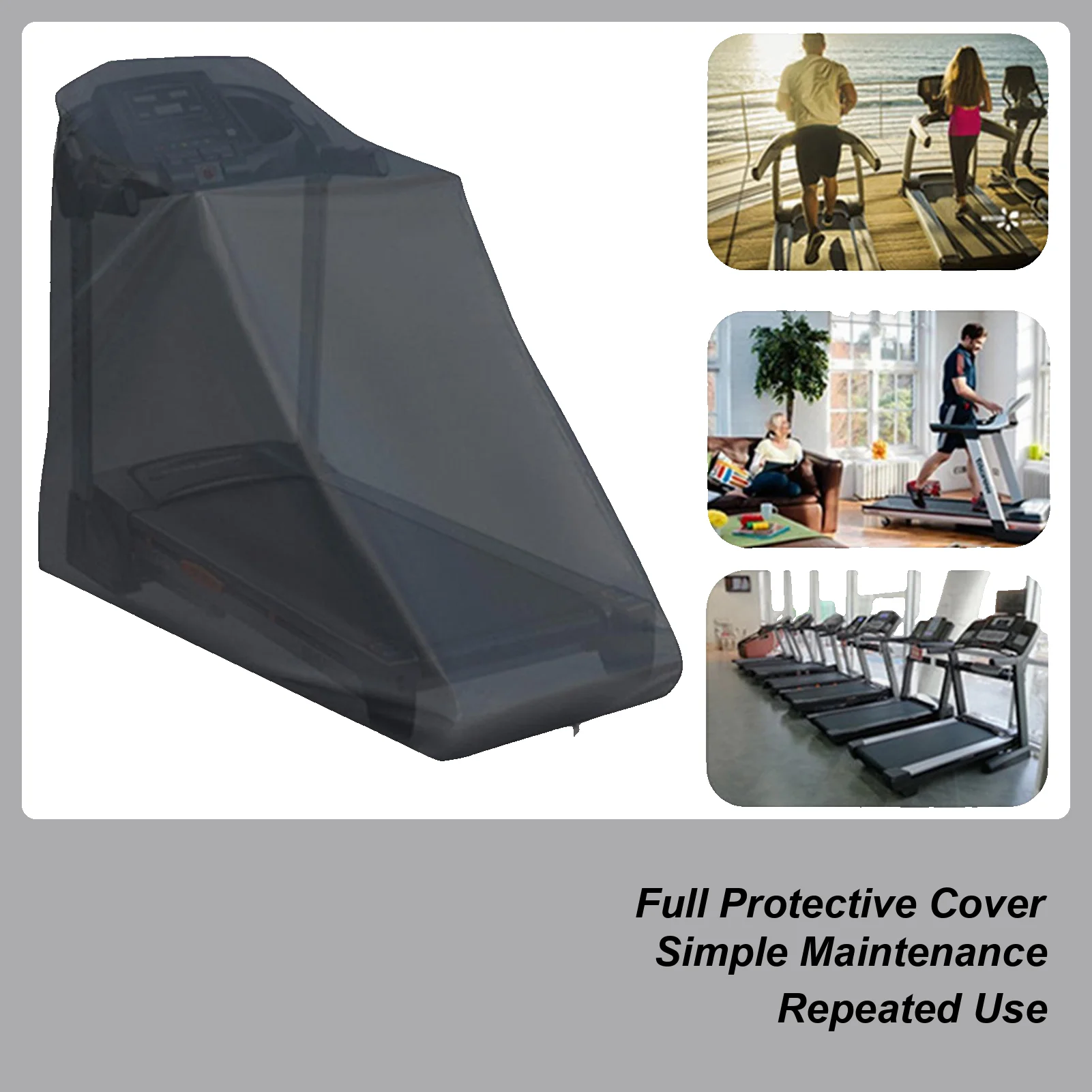 

Чехол для беговой дорожки в помещении и на открытом воздухе, чехол для беговой машины, водонепроницаемые пылезащитные чехлы, защита от солнца и ультрафиолета, капюшон для беговой дорожки ﻿