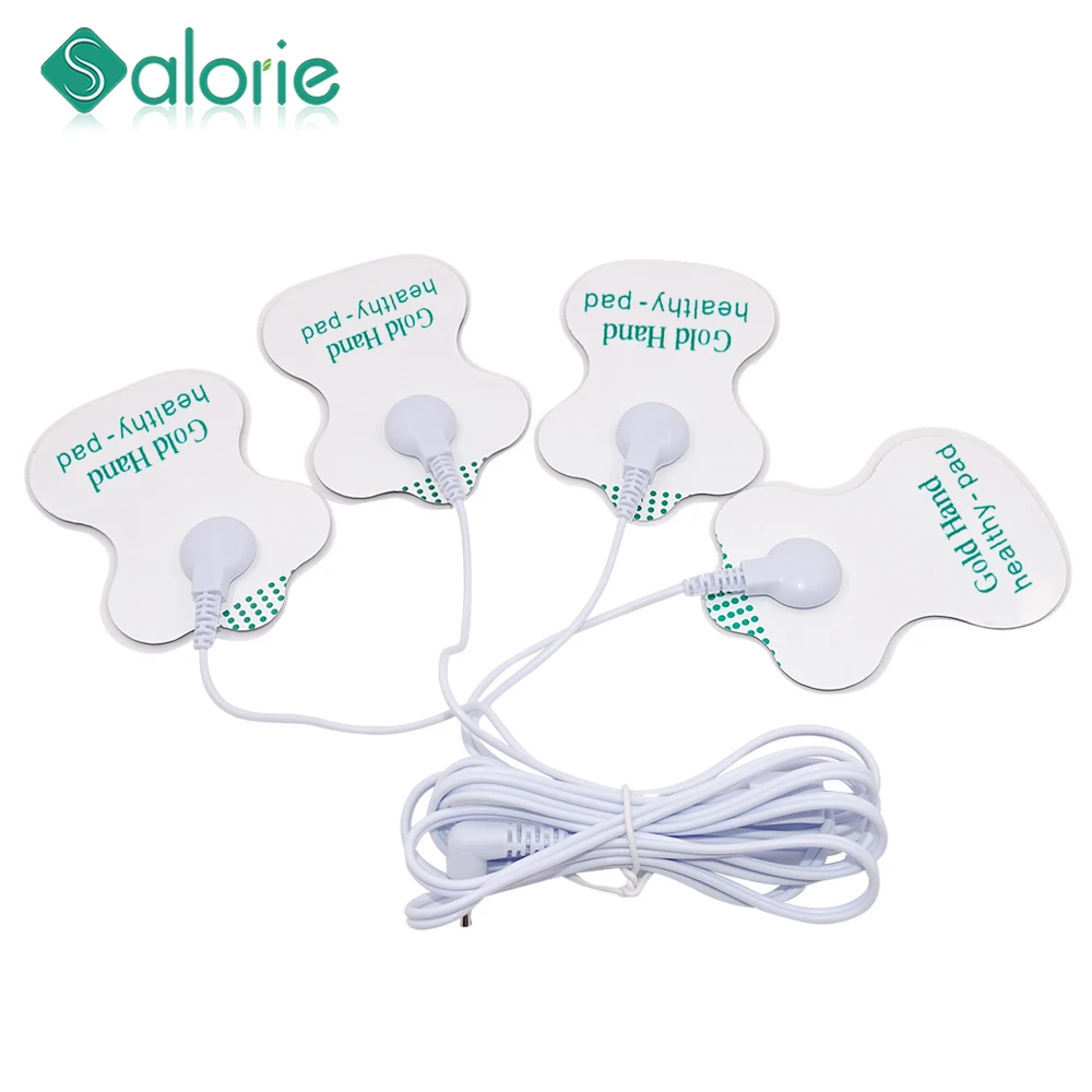 4/10PCS Electrode Pads 1pcs TENS Wire for TENS Unit TENS Digital Therapy Machine EMS Muscle Stimulator Massager Massage Device