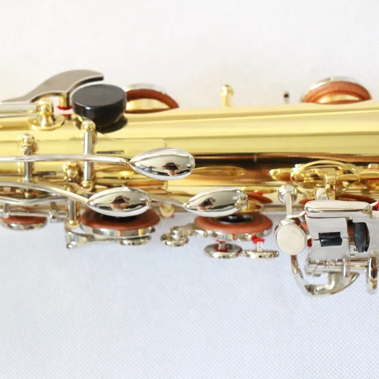 Exquisite Tenor Saxophone High Quality Saxophone Tenor Gold Lacquered Body Nickel Plated Keys Cheap Price Tenor Saxophone