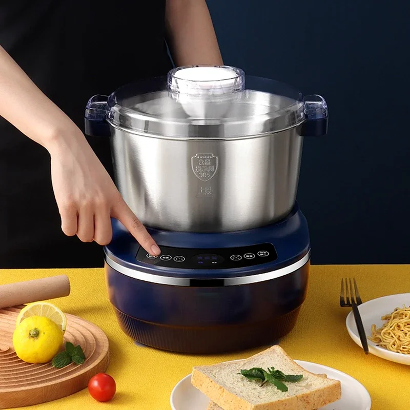 5/7L Electric Dough Maker Machine Flour Mixers Commercial for Home Ferment Bread Kneading Stirring Microcomputer Timing