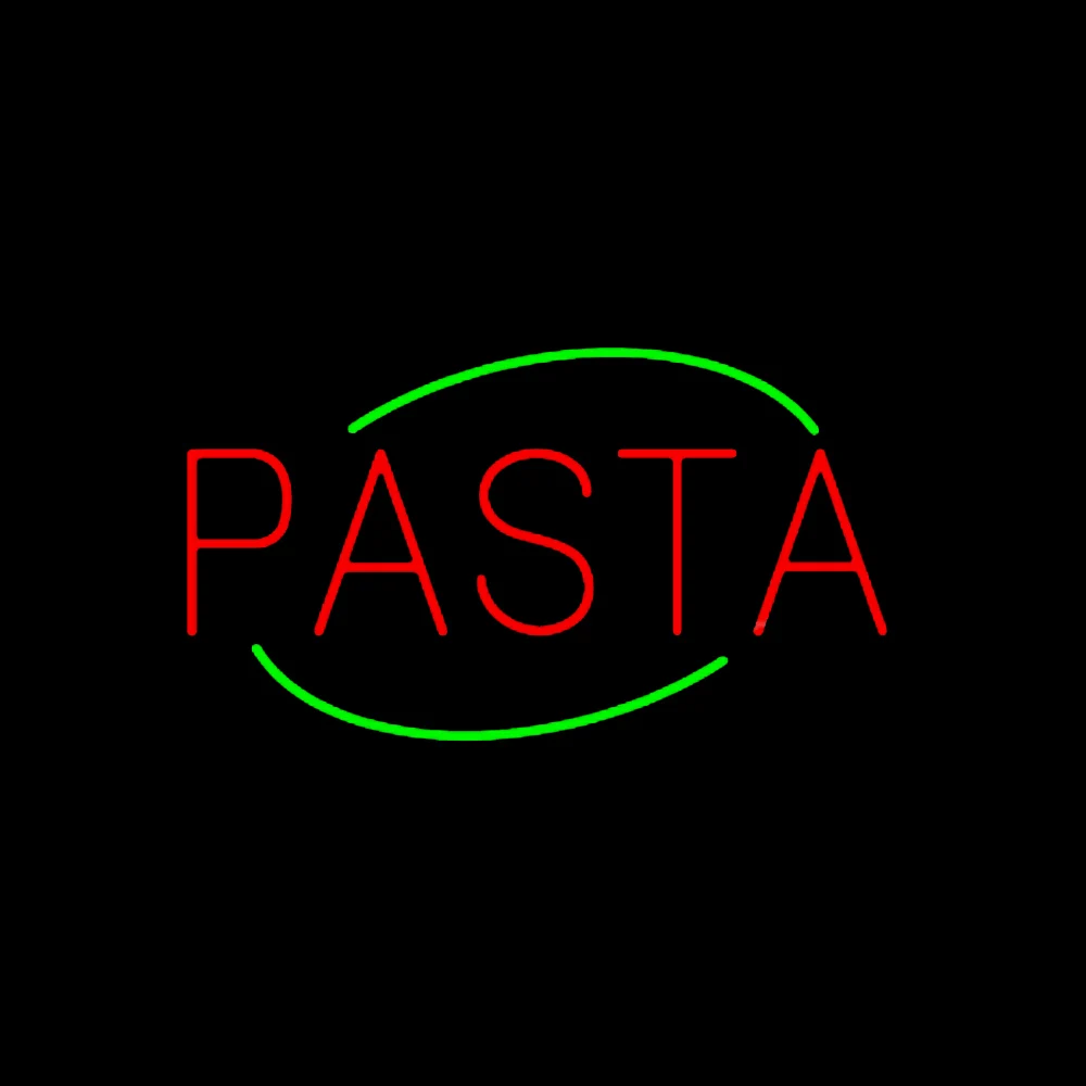 

PASTA Italian Food Dish Custom Lamp Handmade Real Glass Tube Restaurant Store Advertise Decor Display Sign Neon Light 14"X8"