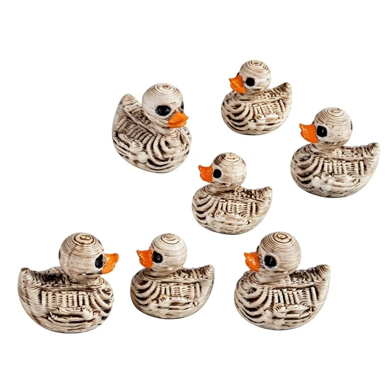 3D printed skeleton mini duck DIY decoration toy atmosphere cute granule handmade Halloween ornament