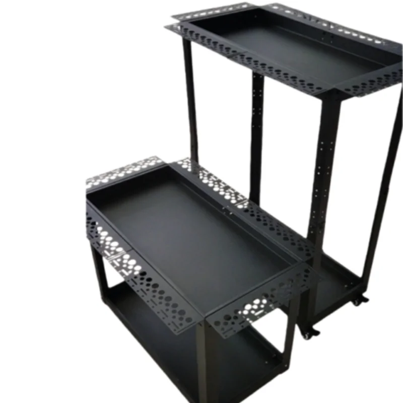 عربة أدوات تخزين إصلاح دنت السيارة قابلة للتعديل في الارتفاع المجهزة بخطافات تتميز بطبقتين من الحركة وعجلات القفل