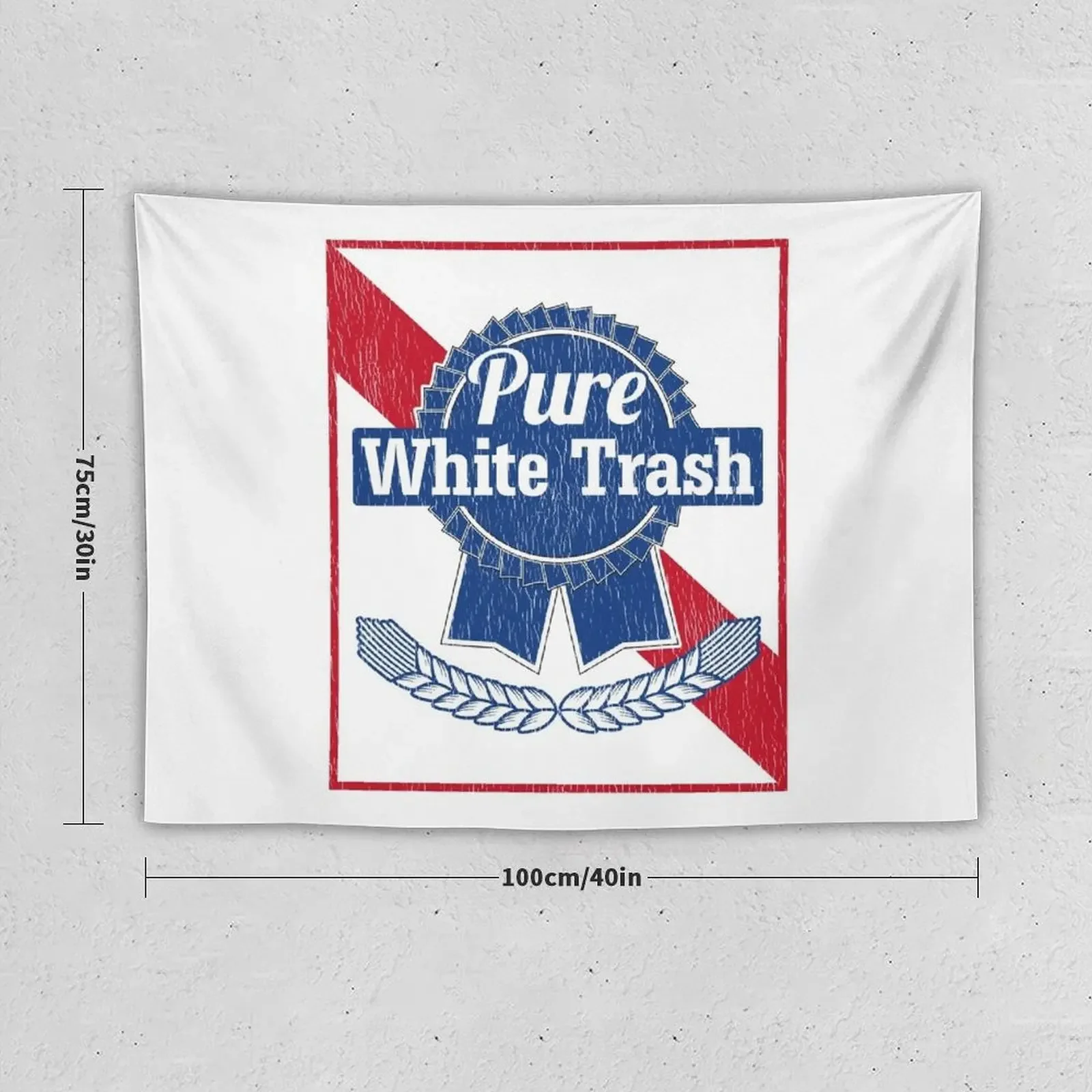 Funny Redneck Gift, Pure White Trash Tapestry Room Decor Home And Comfort Decor Tapestry