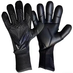 Guantes de fútbol de látex profesionales, guantes de portero de balón de fútbol, guantes de protección de dedos de portero de fútbol gruesos para niños y adultos