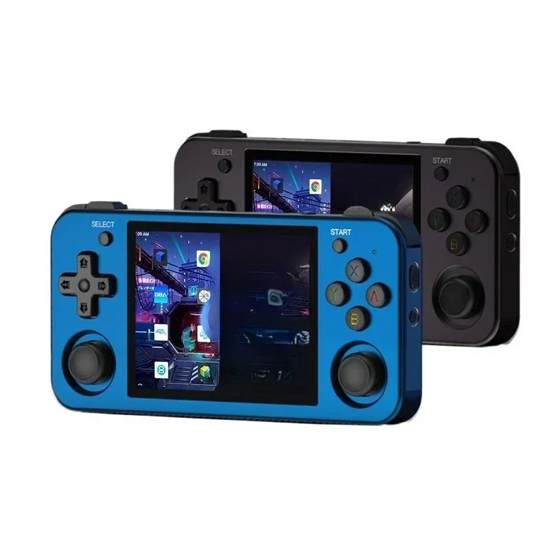 RG353M Android game console, open source handheld, retro arcade PS fighting street
