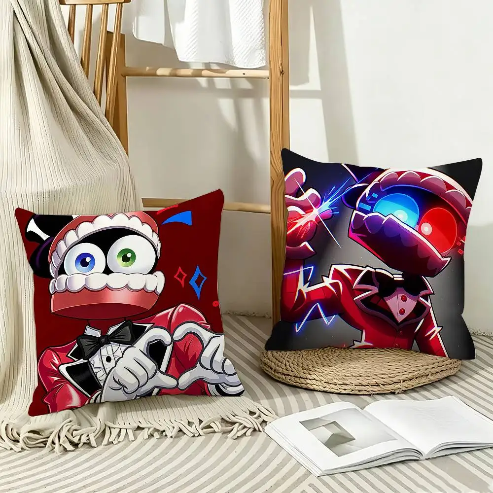 Cute Cartoon Figure C-Caine   Pillow Case Pattern Printed Pillowcase For Living Room Sofa Cushion Cover