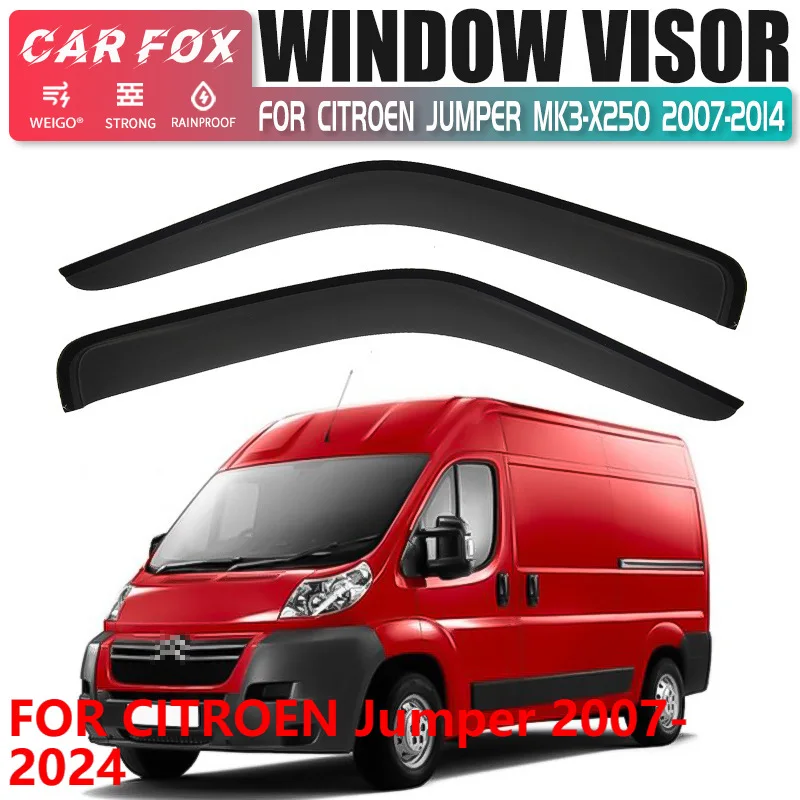 

For CITROEN Jumper 2007-2024 Car Window Visor Rain Deflector Side Window Sun Shade Auto Accessories