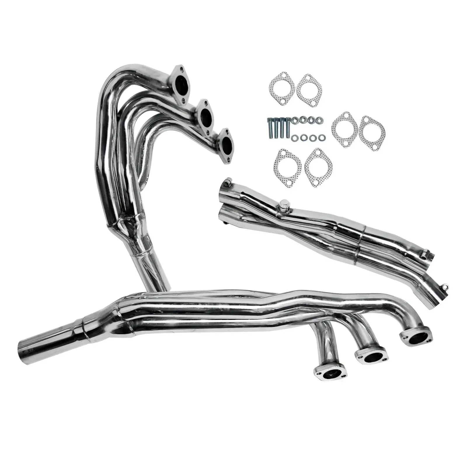 AP03 Stainless Exhaust Manifold Headers for BMW E30 2.5L 2.7L L6 1986 1987 1988 1989 1990 1991