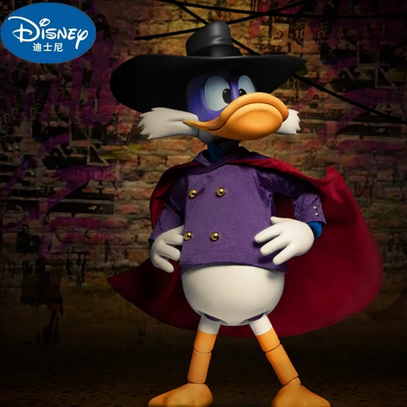 Figura de acción del pato Darkwing, muñeco movible de Disney, el Reino de la bestia, el Pato Donald, Kit de garaje, modelo de colección, regalo de cumpleaños