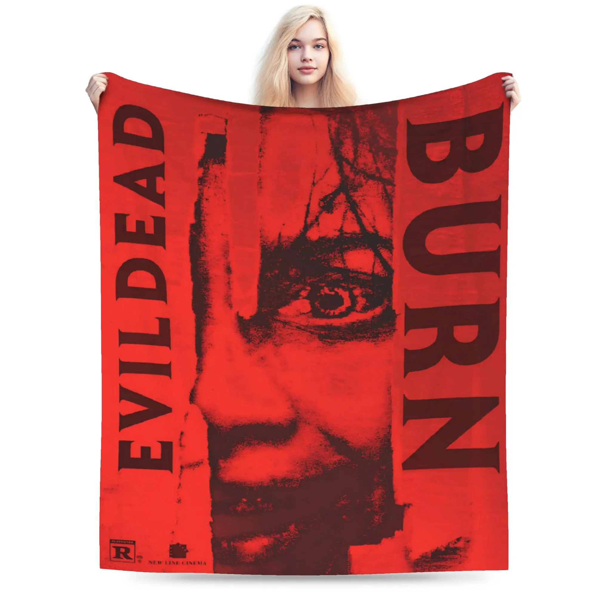 Evil Dead Burn Blanket Super Soft Warm  Throw Blankets for Bed 50x60 Inch Multi-size Plush Thin Quilt