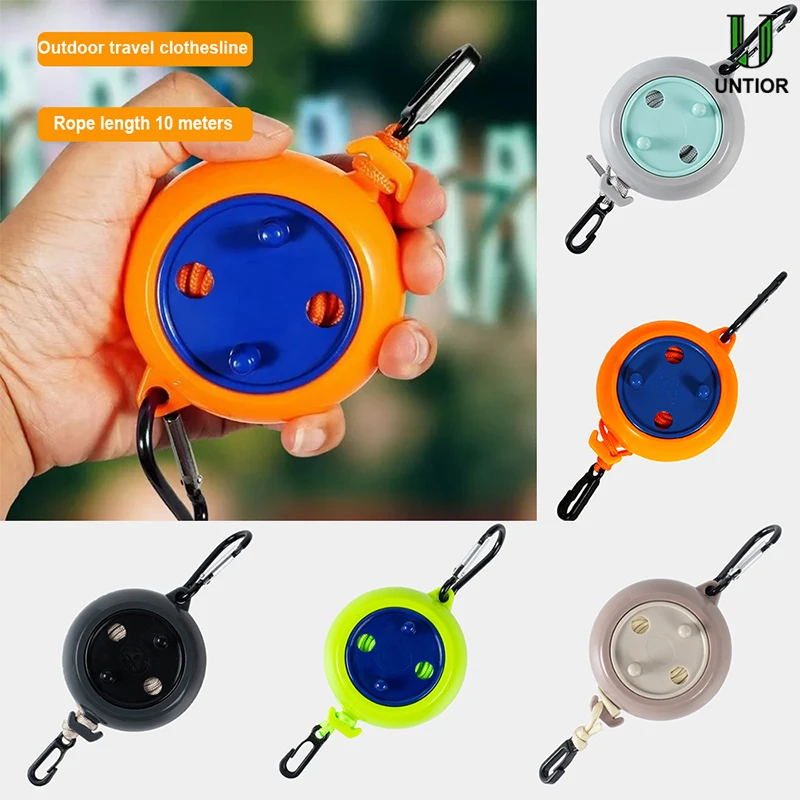 

UNTIOR 10M Retractable Clothes Drying Rack Rope Outdoor Portable Clothesline Storage Clothes Line Drying Line Camping