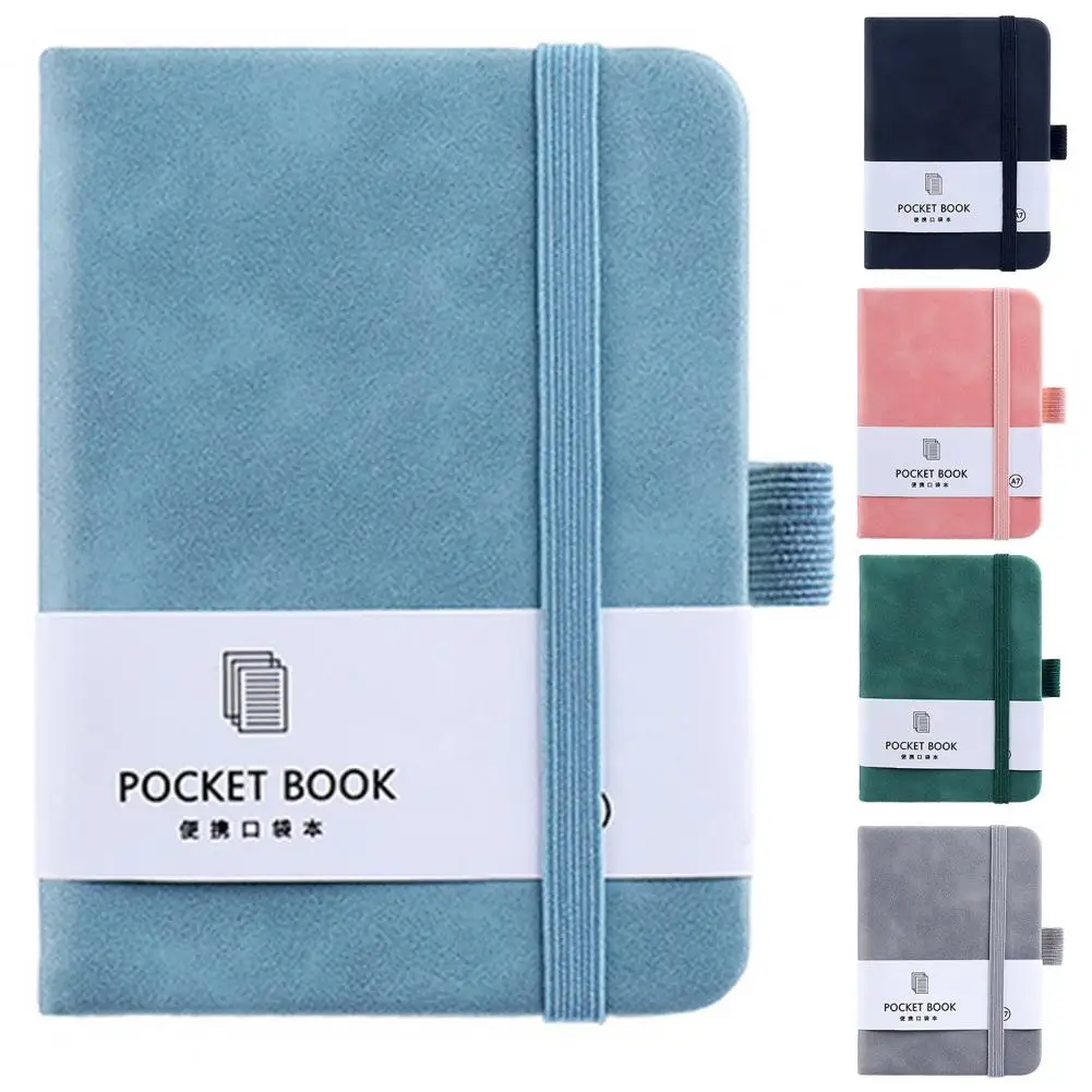 Small And Light Notebook Stylish Diary Notebook with Elastic Strap Design Compact Record Notepad for Home Office