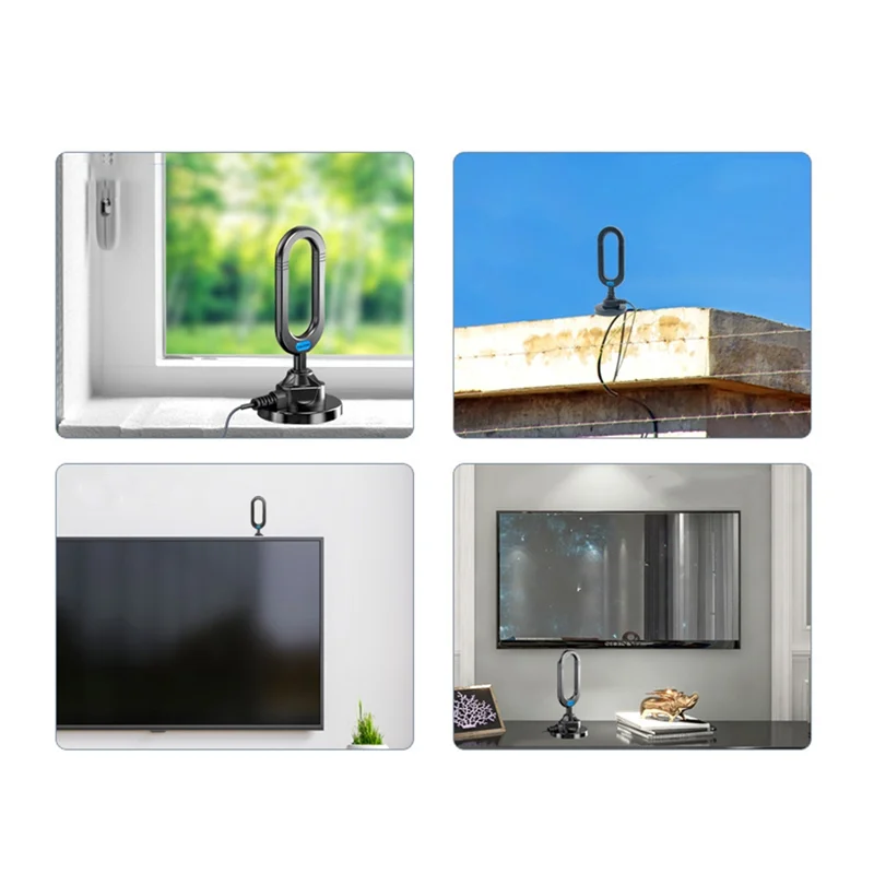 ABJF-Digital TV Antenna TV Interface External TV Amplifier Waterproof For Digital HD DTMB TV Outdoor Easy Installation