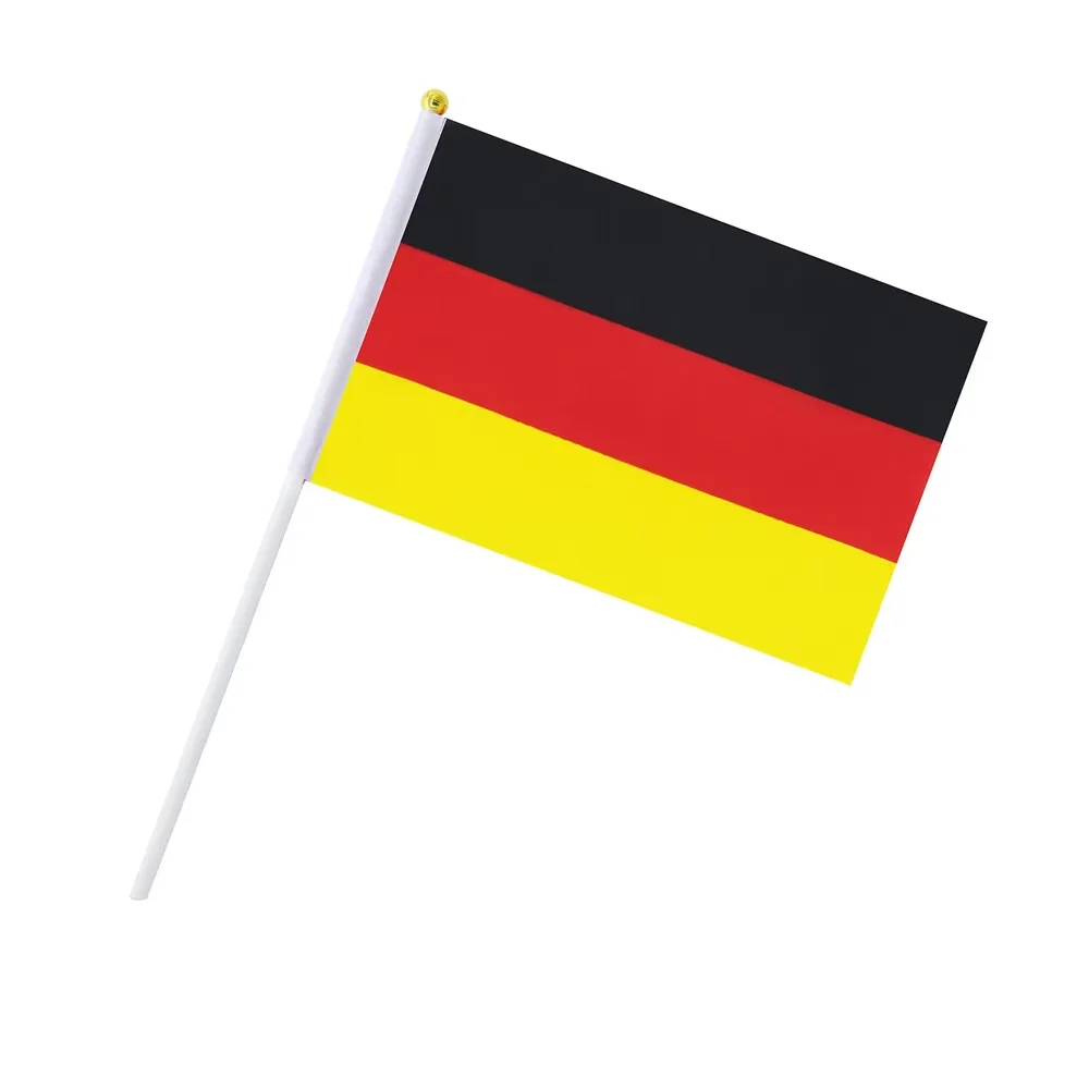 2025 4K 8*12cm DE oscams flag Deutschland Linien flag black red yellow flag europa De Indoor Outdoor stabilne icam flags