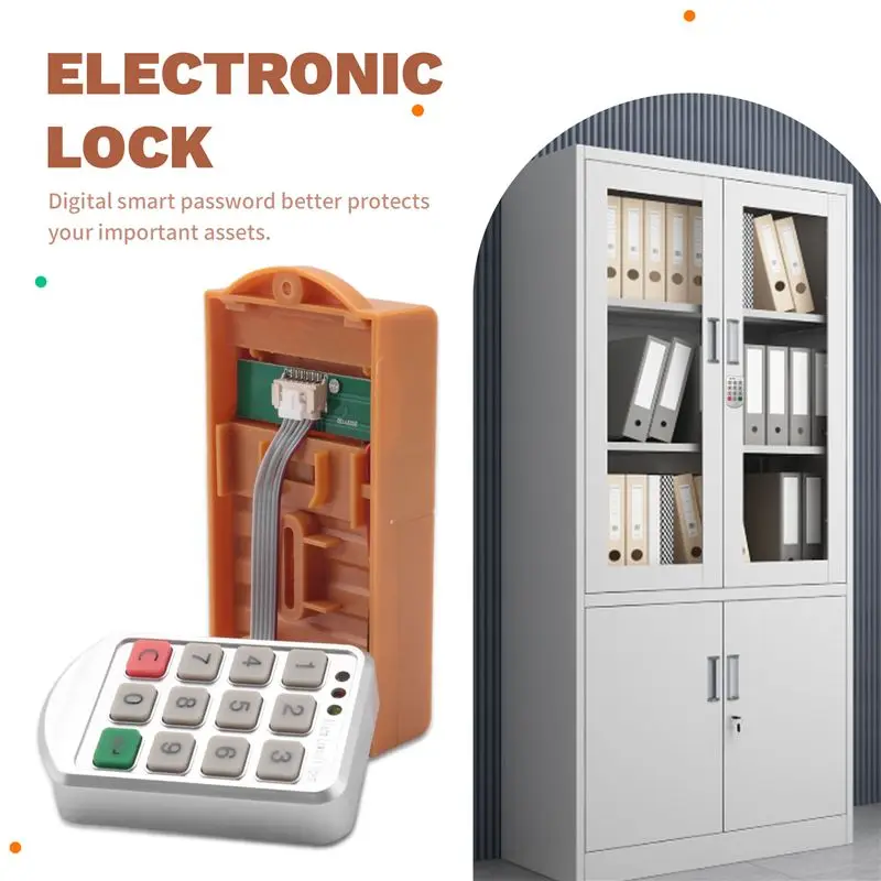 B24B Electronic Lock Digital Smart Password Keyboard Digital Cabinet Door Password Lock For File Cabinet Locker Drawer