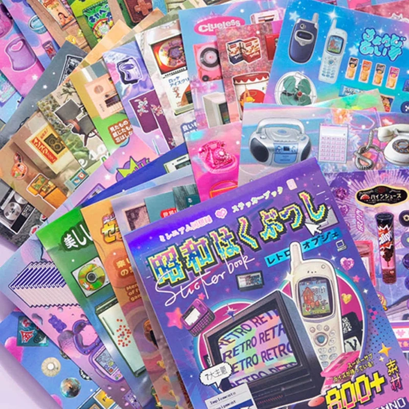 

30 шт./книга, японская наклейка Y2K Memoirs, наклейка из пленки для девочек, журнал, чехол для телефона, сделай сам, наклейка для скрапбукинга, каваи, декоративная наклейка, подарок