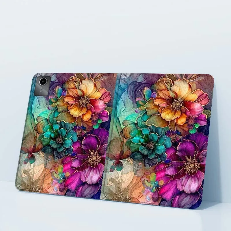 

Artistic flower ceramic tiles Tablet Case For Xiaoxin Legion Tab Y900 Y700 K10 M10 P11 Pad Pro GT Plus 3rd Gen 4 8.8 11 11.5
