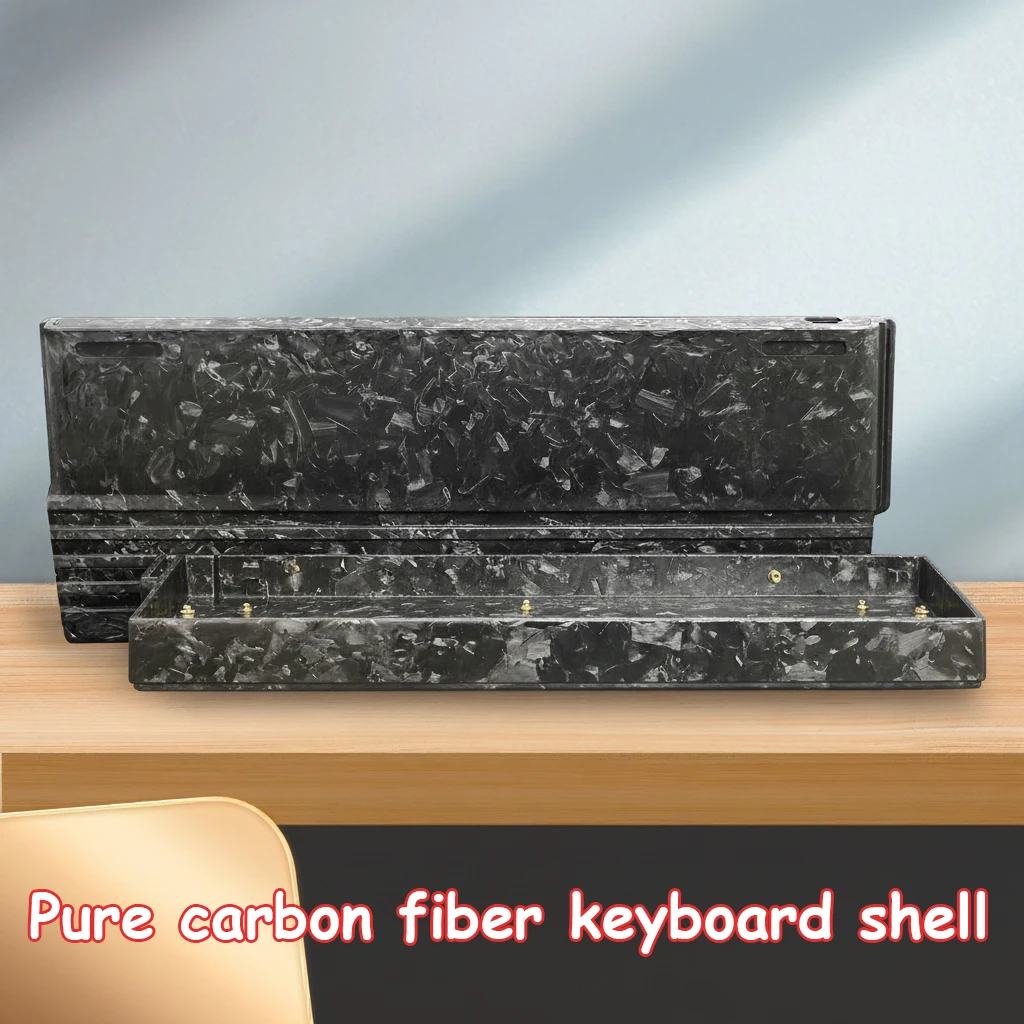 

Чехол для клавиатуры из чистого углеродного волокна, совместимый с раскладкой Wooting 60 и GH60, индивидуальный корпус клавиатуры с магнитным переключателем