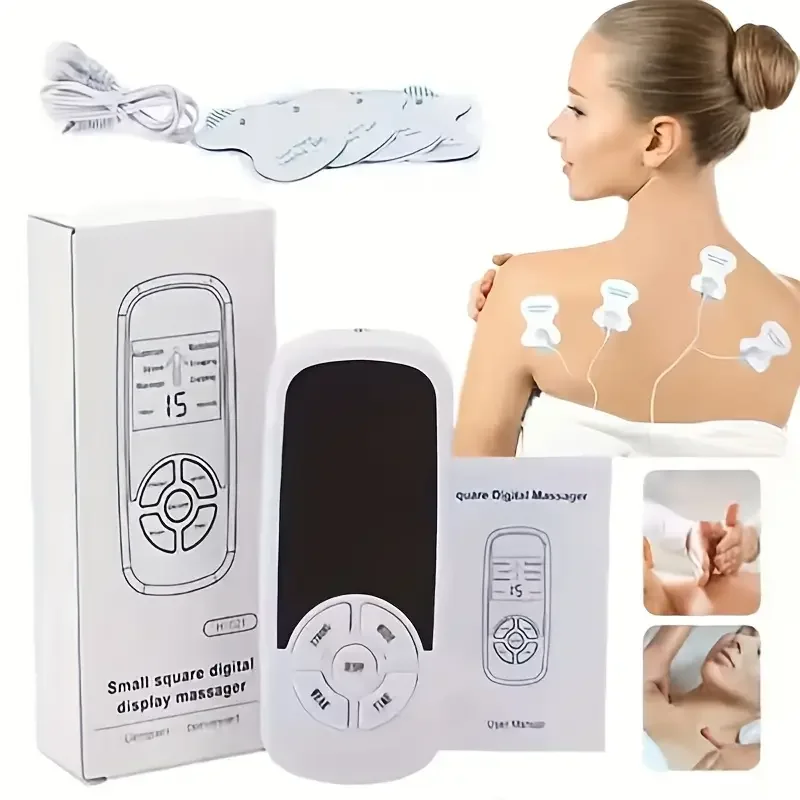 Multifunctional Digital Modes Massage Device ECG Neck Massage Machine Mini Muscle Device