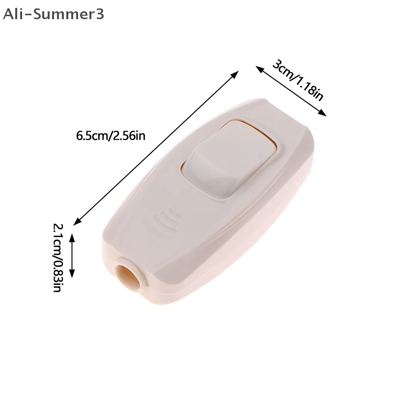 2 قطعة الأبيض مضمنة تشغيل/إيقاف مفتاح بـزر دفع Led أضواء على الانترنت منتصف الاتجاه التحكم التبديل أسلاك الكابينة أباجورة مفتاح الطاقة 10A 250 فولت #6
