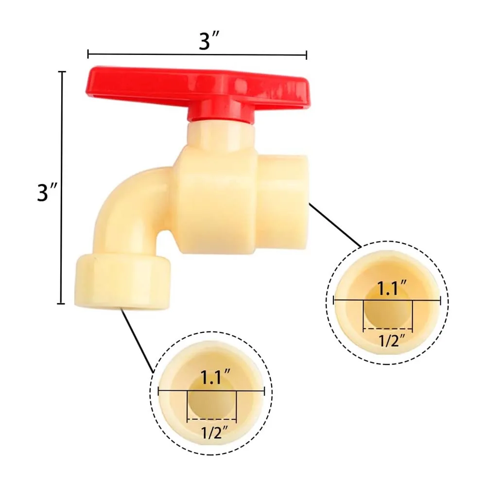 Plastic Dispenser Spigot Valve for The Soda and Beverage Bottle(2 pcs)