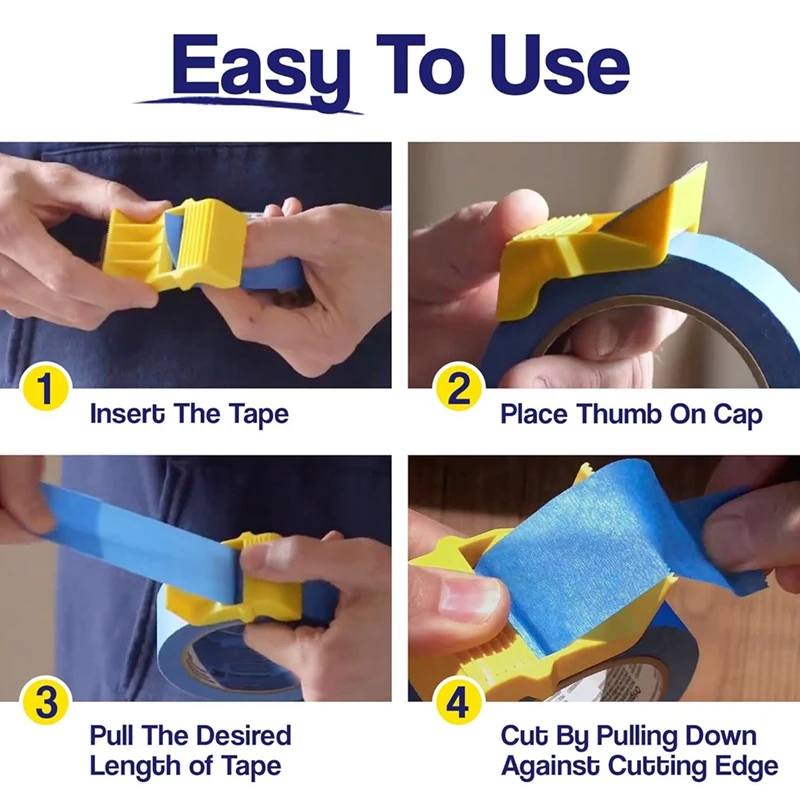 M11K-Roller Tape Cutter Sealing Tape Holder Manual Packing Plastic Sealing Packer Tape Dispenser Packaging Parcel Width Tool