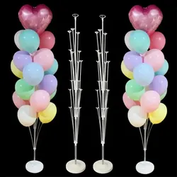 PE Balloon Stand Holder with 13/19 Tubes - Happy Birthday and Wedding Party Decoration Supplies