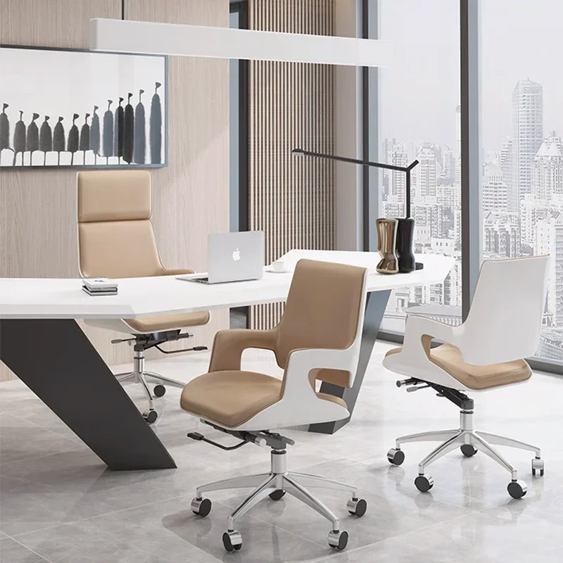 Comfortable Simple Office Chair Modern Design Light Luxury Wheels Gaming Chair Meditation Rotatable Muebles Furniture Decoration