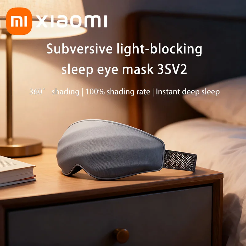 Xiaomi 4s bloqueo de luz máscara de ojos sueño 3d estereoscópico ayuda para dormir para adultos para dormir bloquear luz viaje venda para los ojos