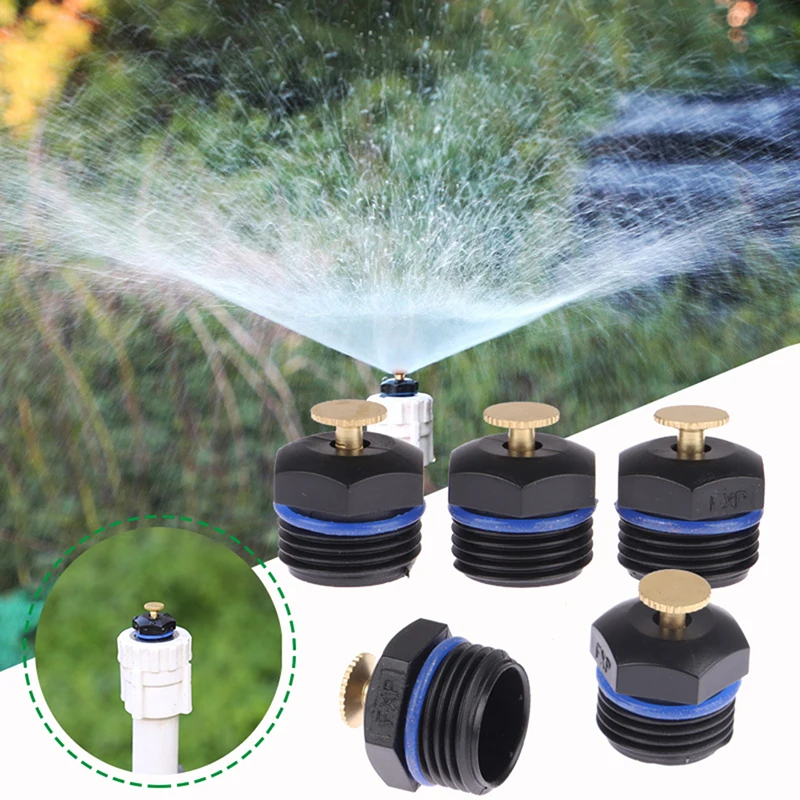 

5Pcs 1/2'' Adjustable Watering Sprinkler Thread Spray Nozzle Garden Lawn Drip Irrigation System Kit Home Garden Tools