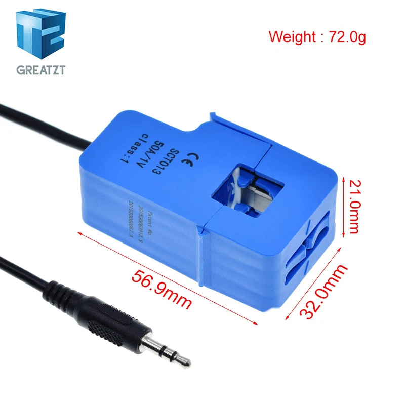 High Quality 30A 50A 100A  SCT-013-030 SCT-013-050 SCT-013-000 Non-invasive AC current sensor Split Core Current Transformer