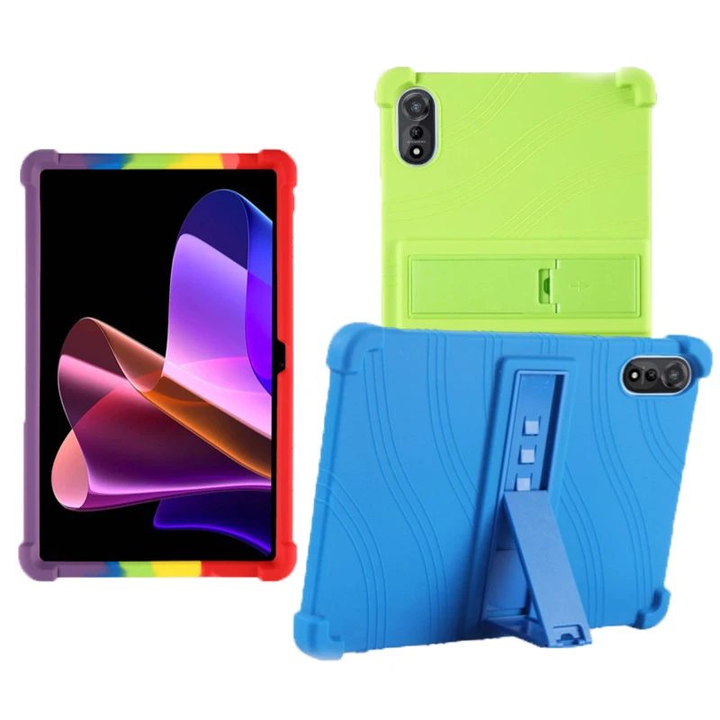 Tablet Case Fit For Blackview Mega 2 2024 12 Inch Shockproof Cover Tab Android Silicone Holder Shell Stand Protector Accessories